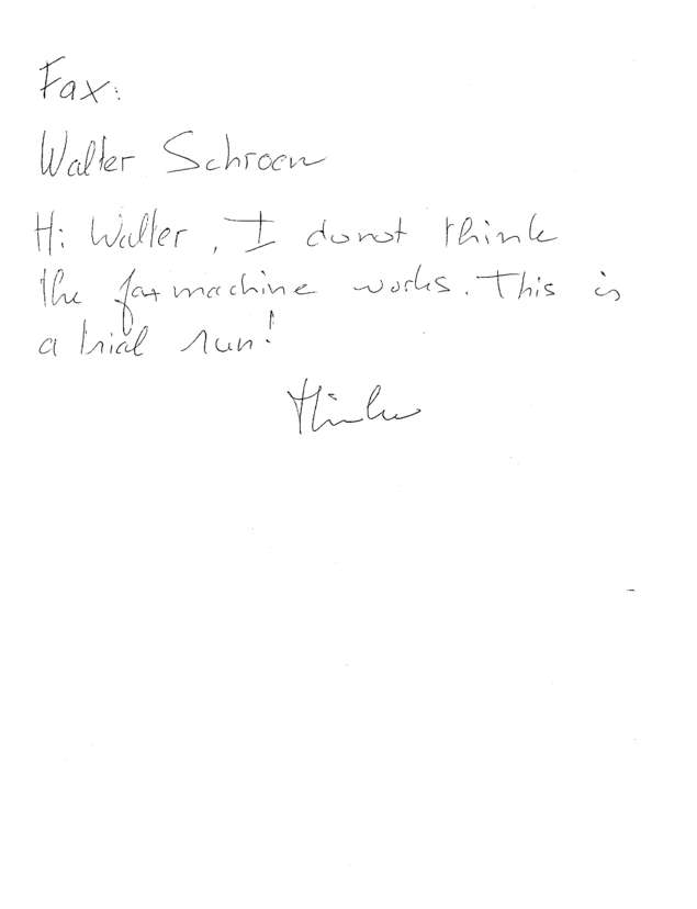 Fax page