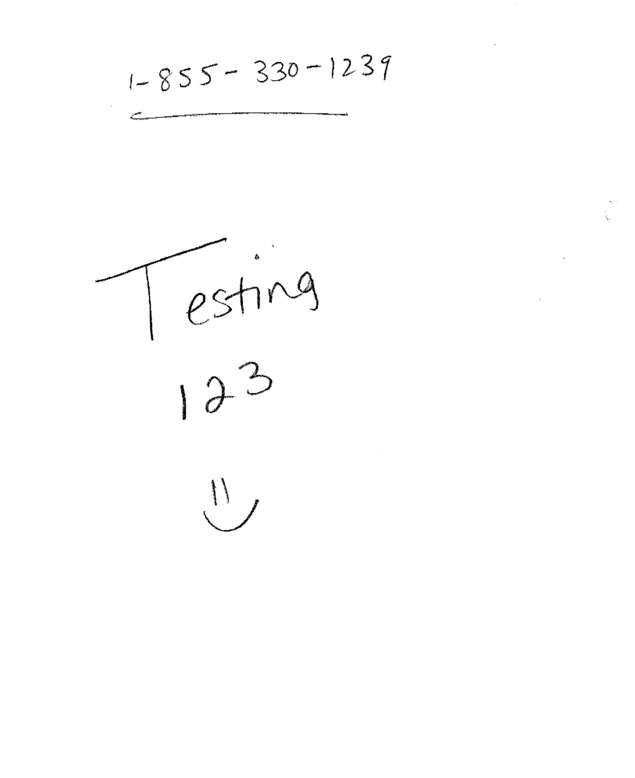 Fax page