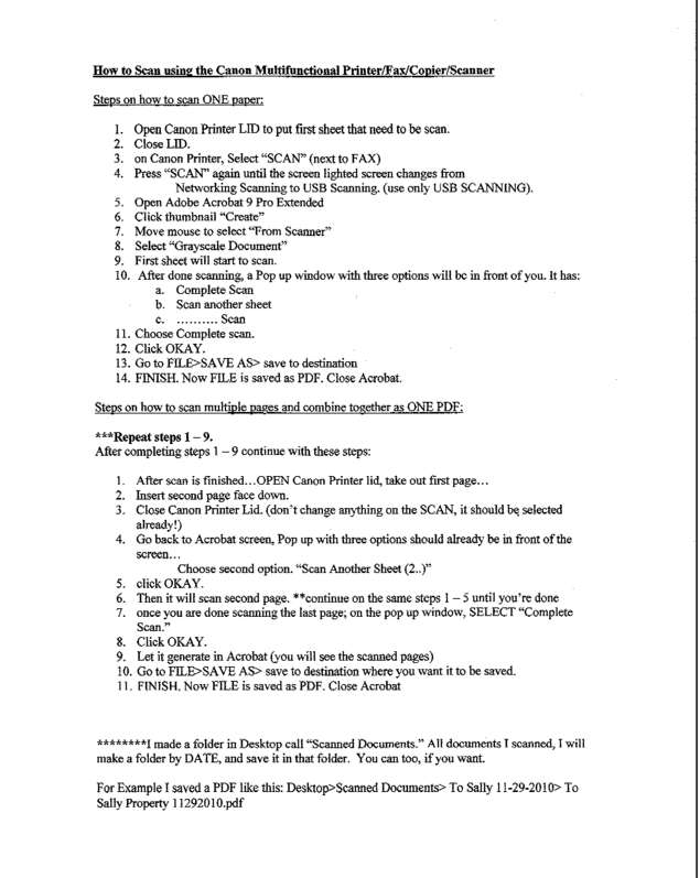 Fax page