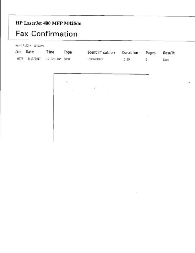 Fax page