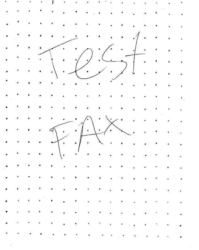 fax page