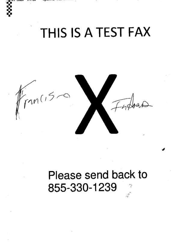 Fax page
