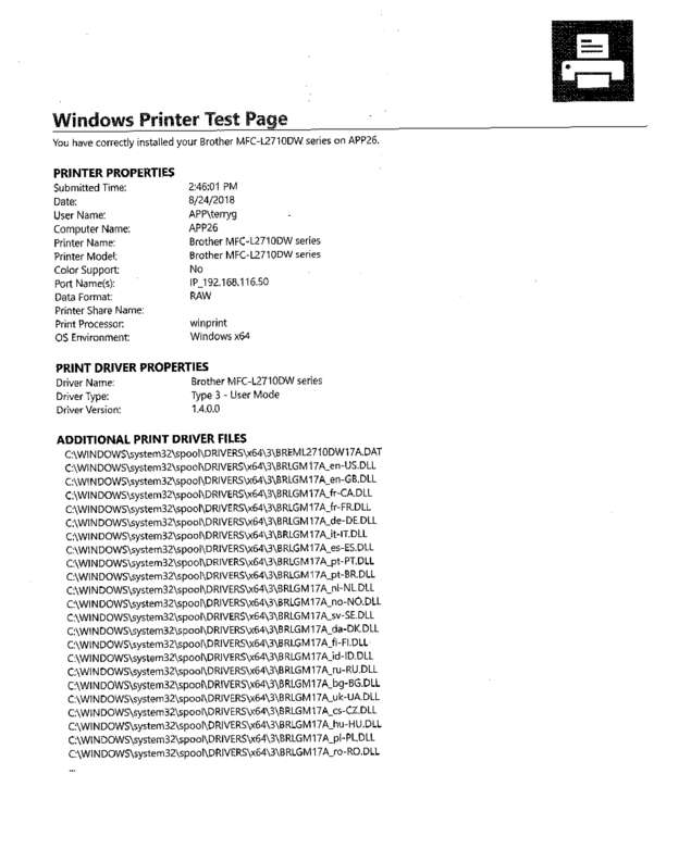 Fax page