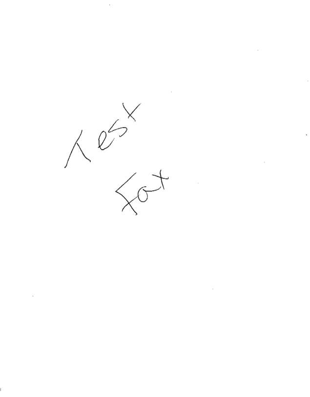 Fax page
