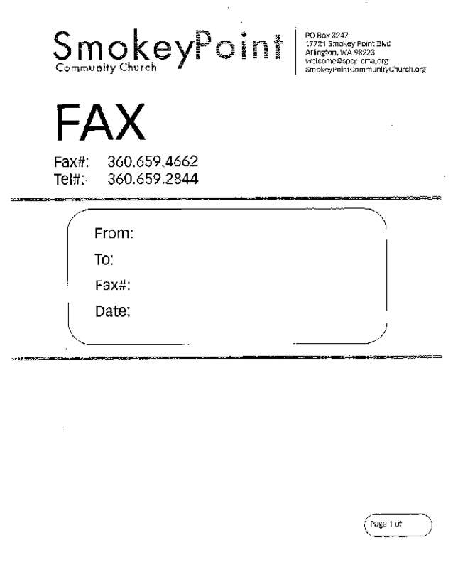 Fax page