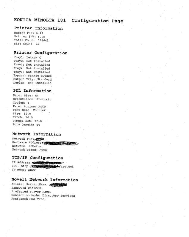 Fax page