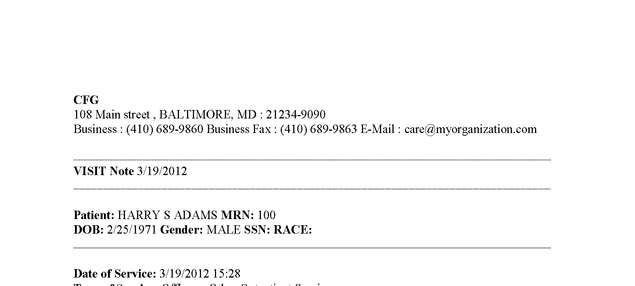 Fax page