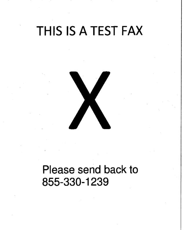 Fax page