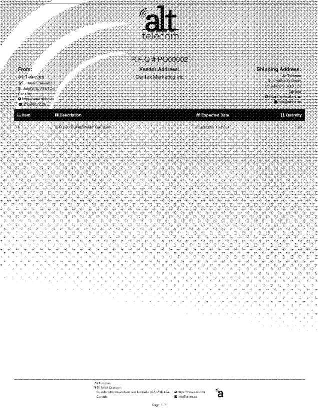 Fax page