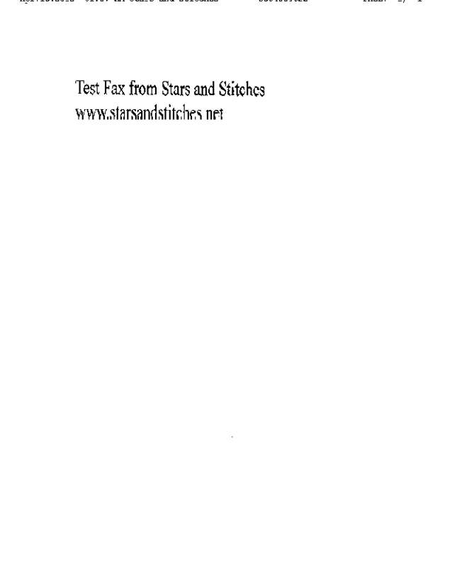 Fax page