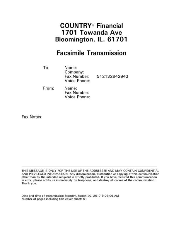 Fax page