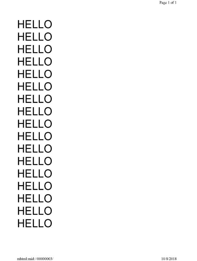 Fax page