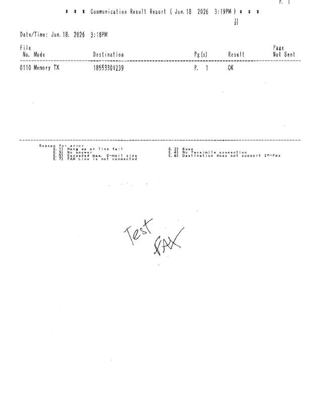 fax page