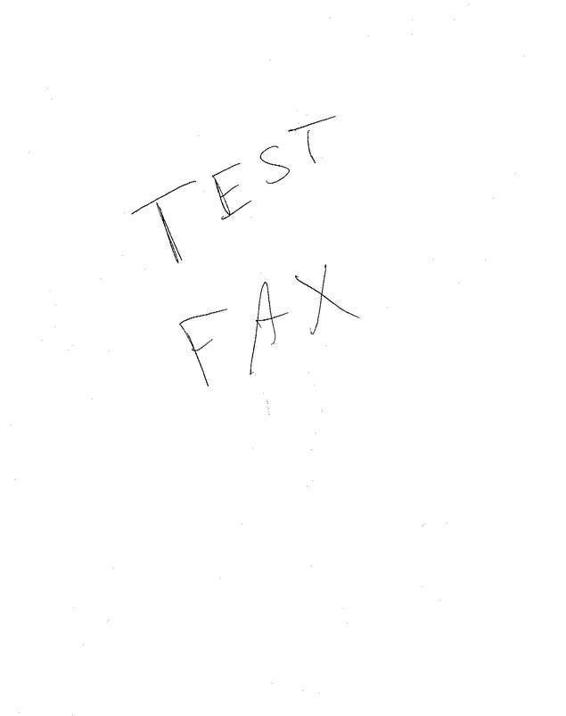 Fax page