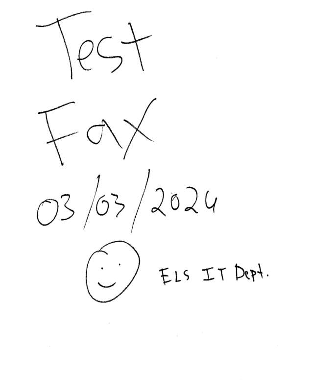 fax page
