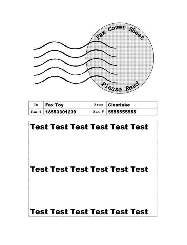 Fax page