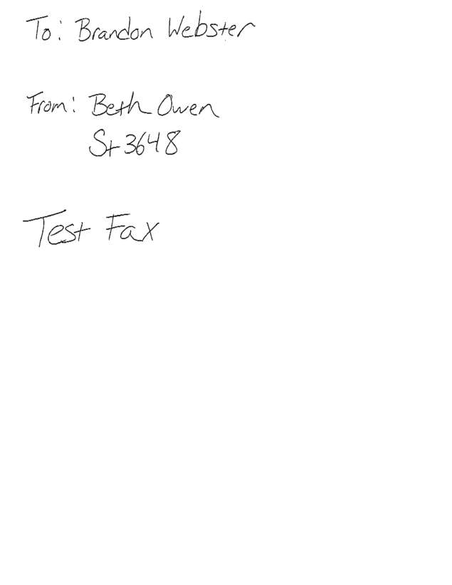 Fax page