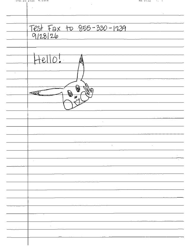 fax page