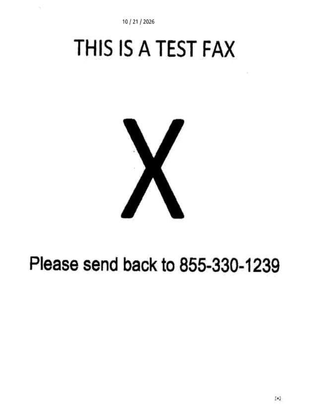 Fax page