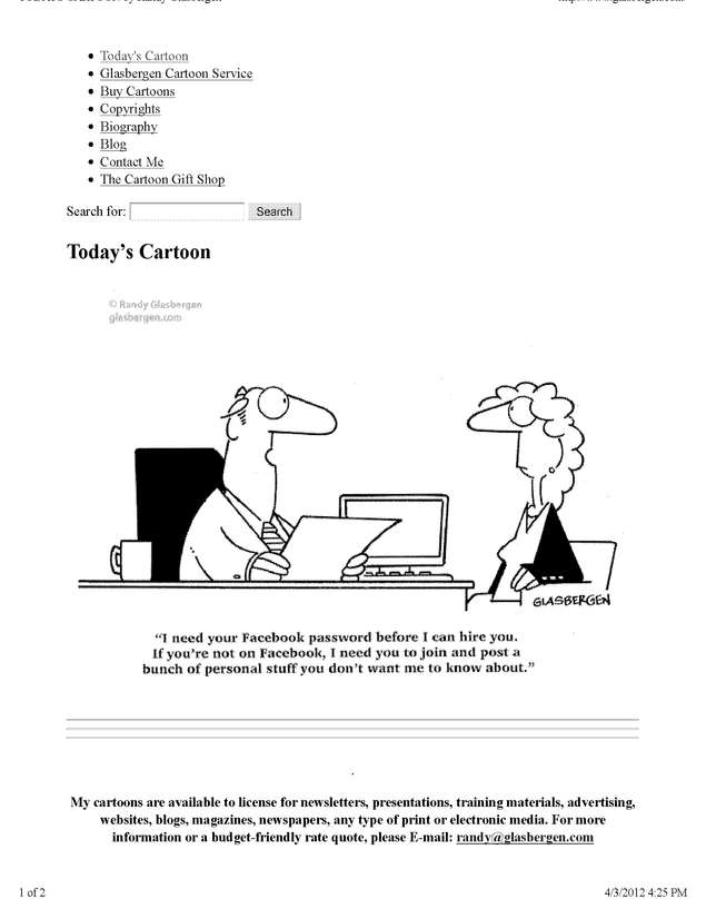Fax page