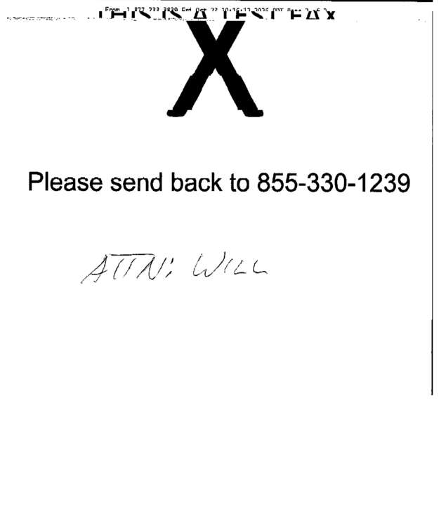 Fax page