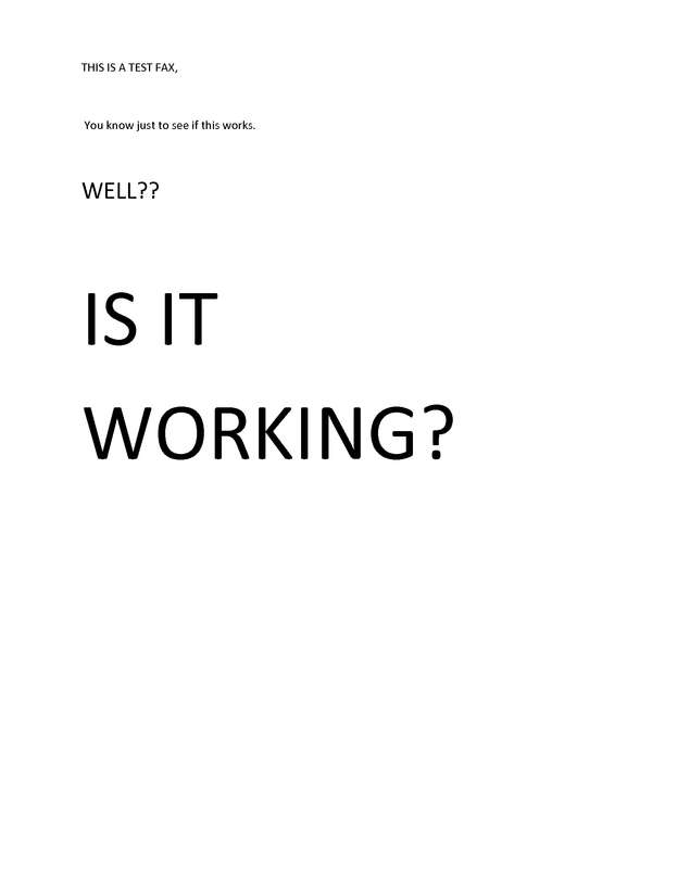 Fax page