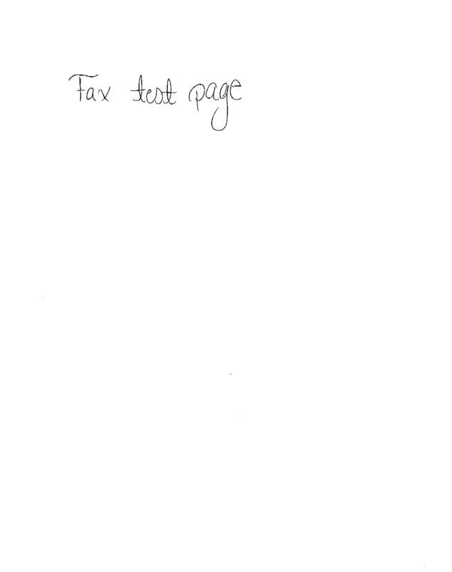 fax page