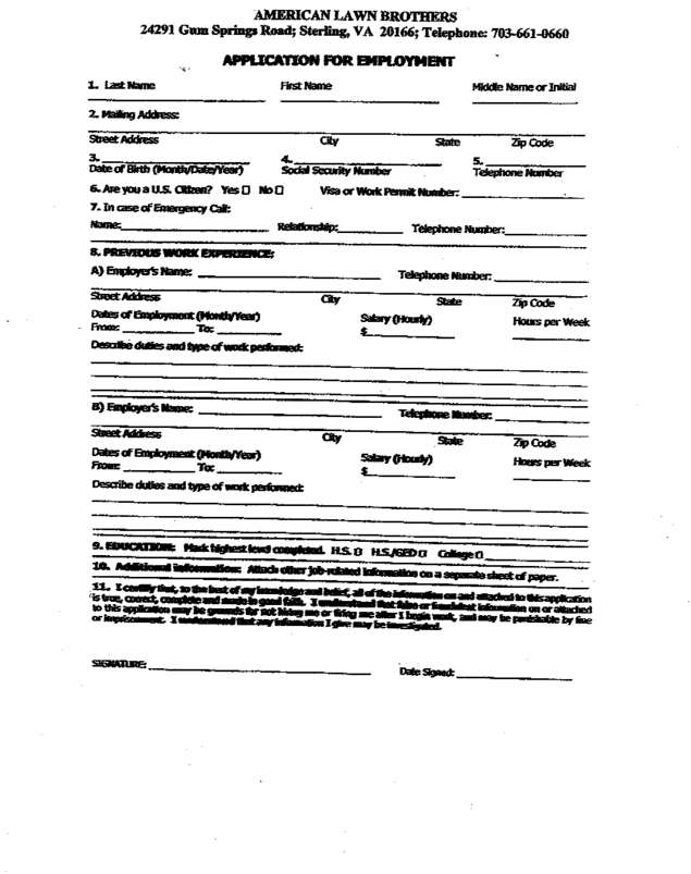 Fax page
