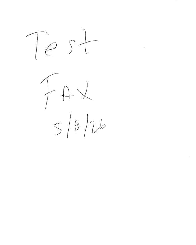 fax page