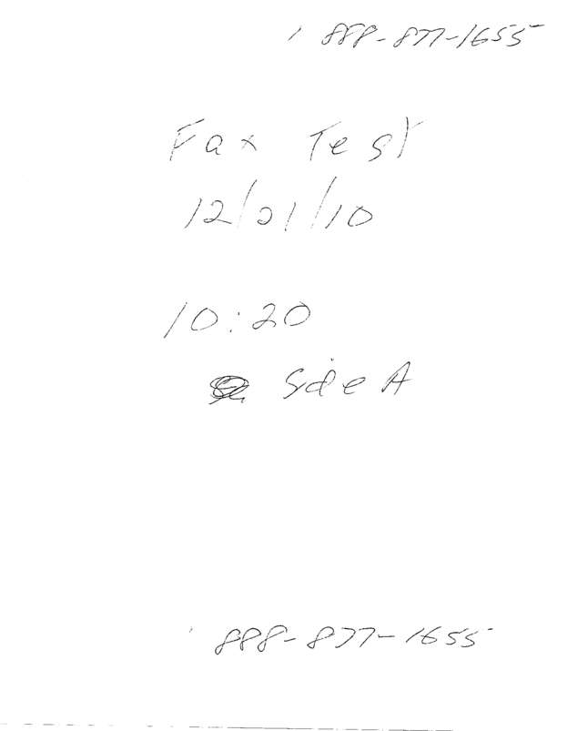 Fax page