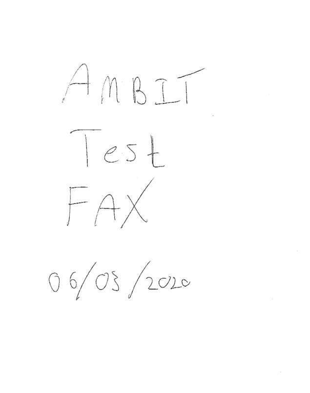 Fax page