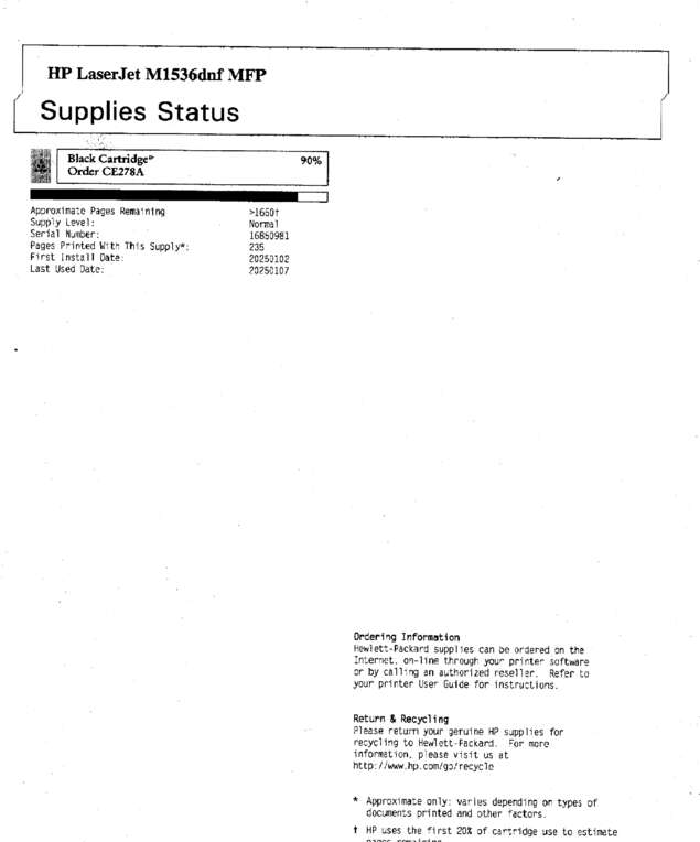 Fax page