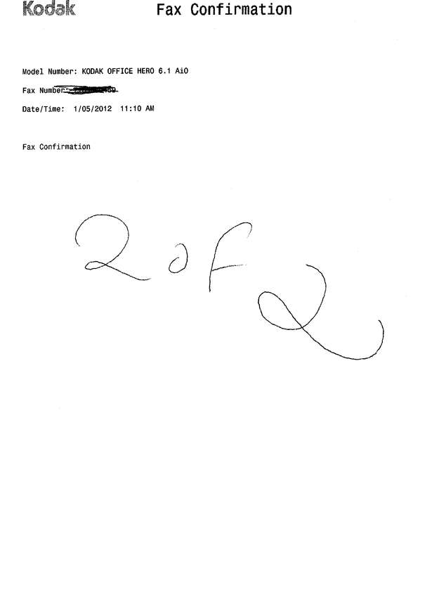 Fax page