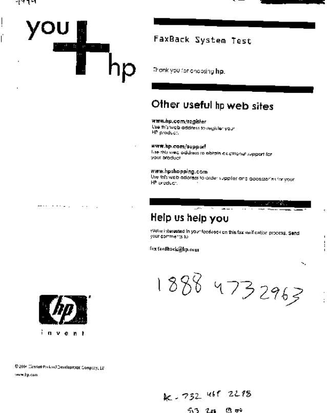 Fax page