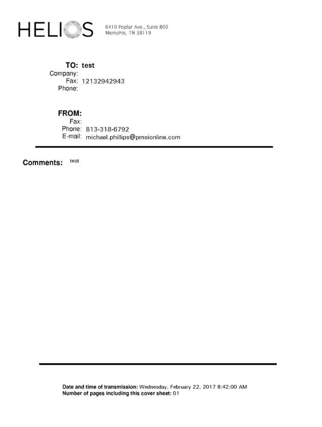 Fax page