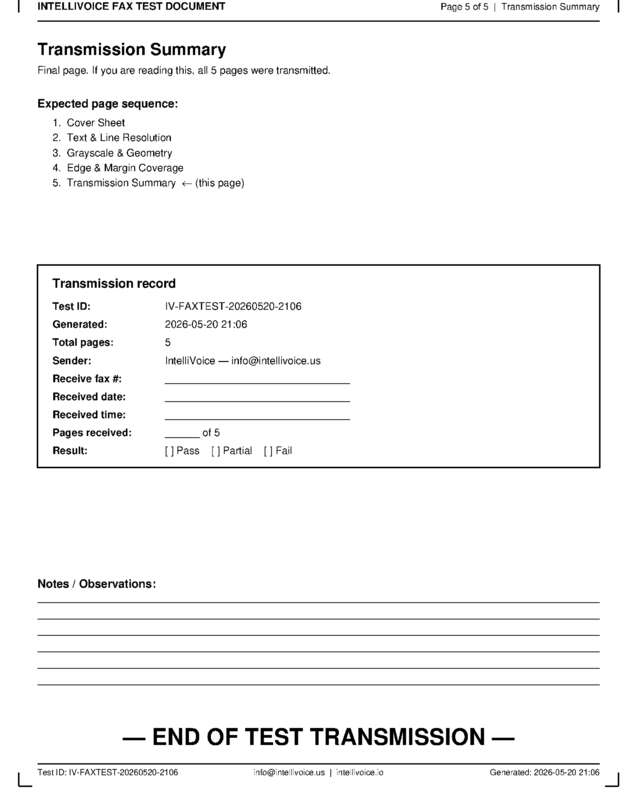 fax page