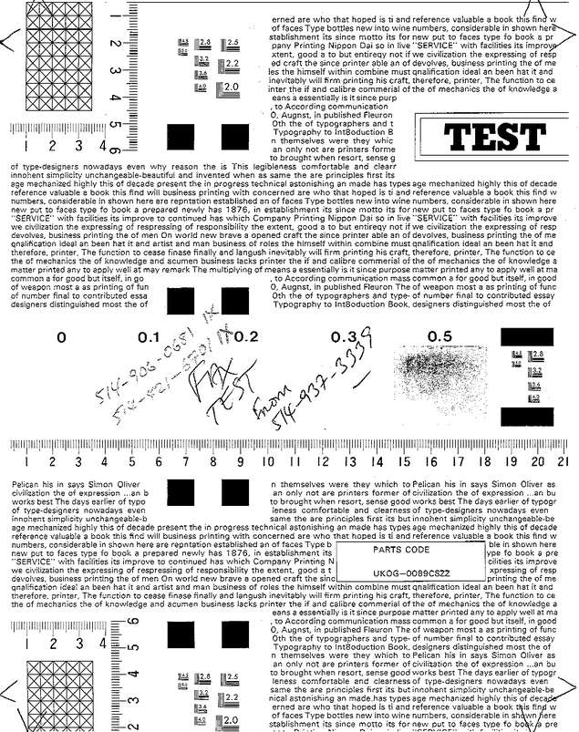 Fax page