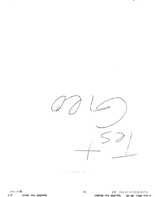 Fax page