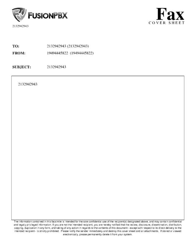 Fax page
