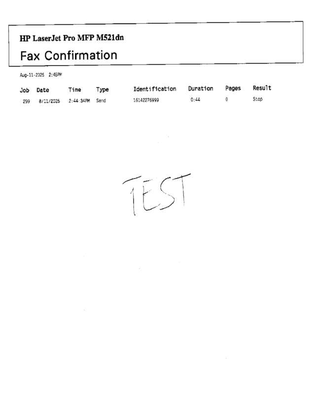 fax page