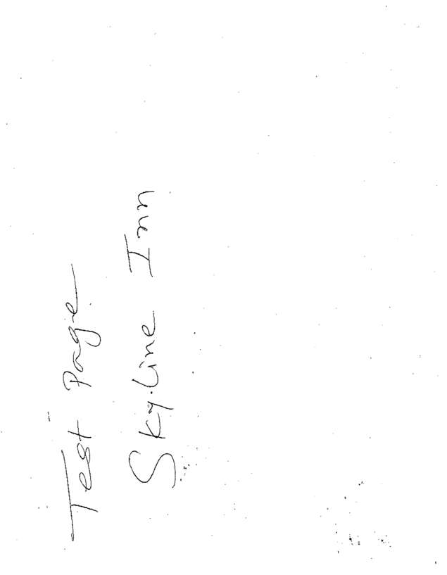Fax page