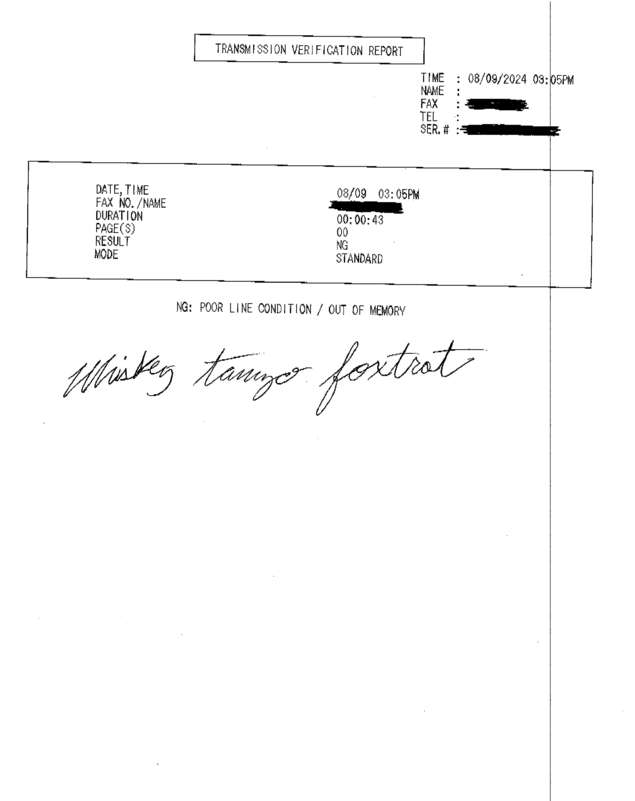 fax page