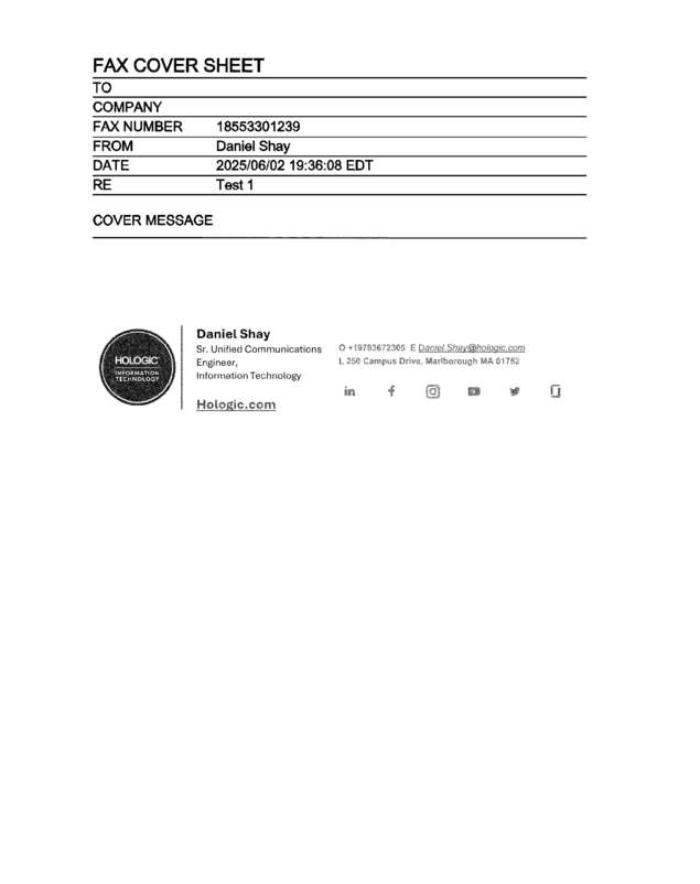 fax page