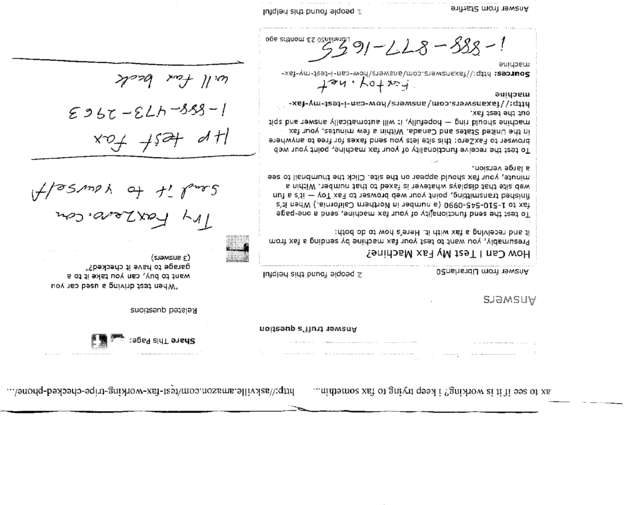 Fax page