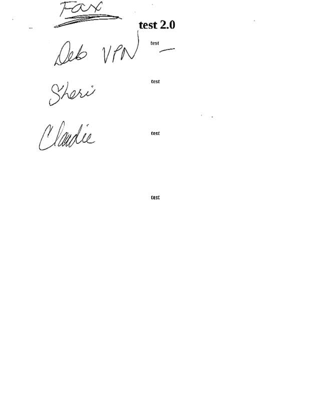 Fax page