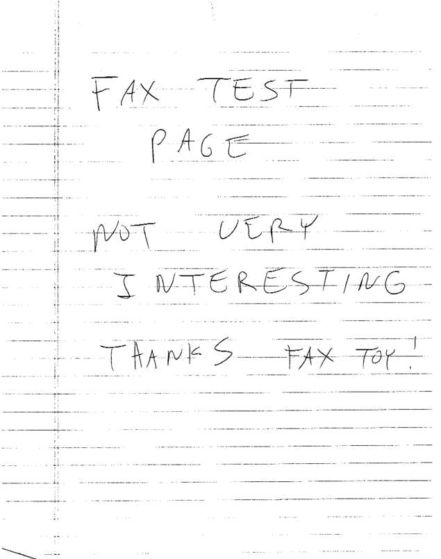 Fax page