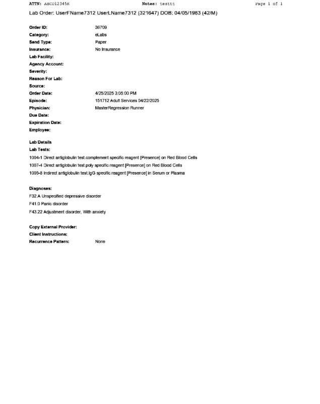 Fax page