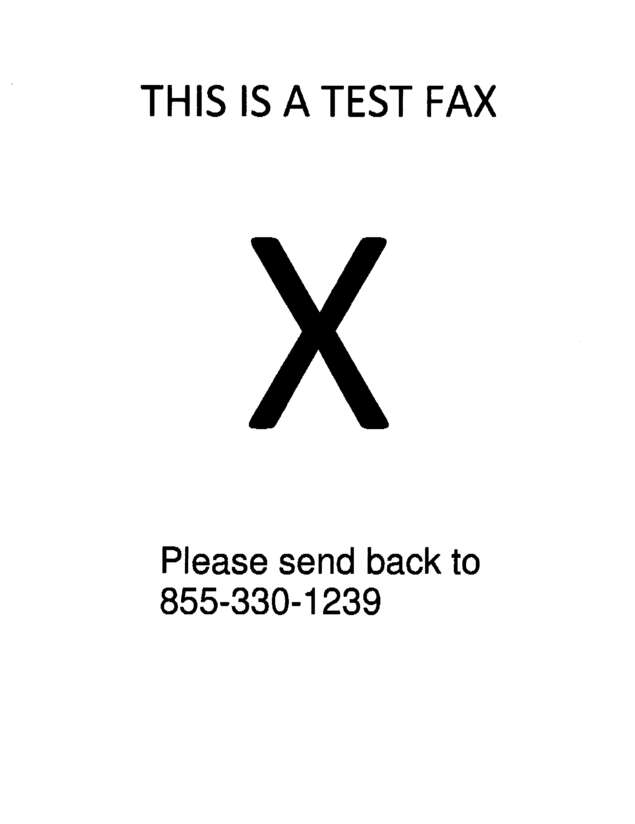 Fax page