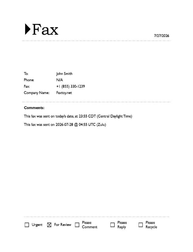 fax page
