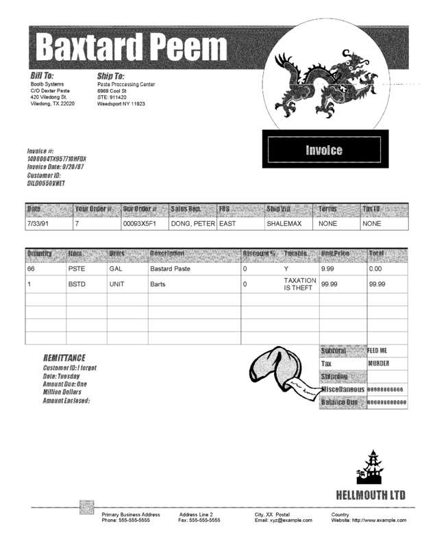 Fax page